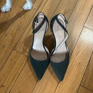 Green high heels
